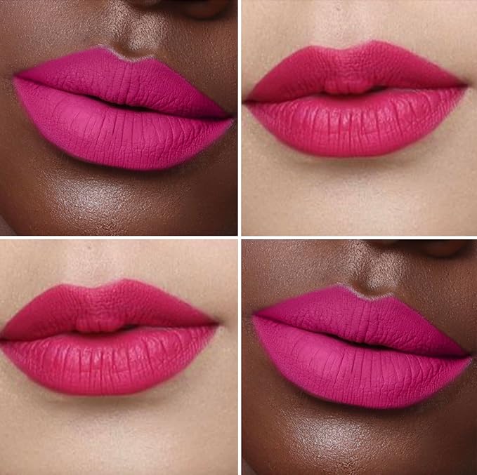 The Lip Bar - Nonstop Liquid Matte Lipstick, Fuchsia - Playmate (AKA Big Gretch) Electric Pink - Long Lasting - Jojoba Oil & Vitamin E - Vegan & Cruelty Free - Makeup - .24 fl oz - 2 Pack
