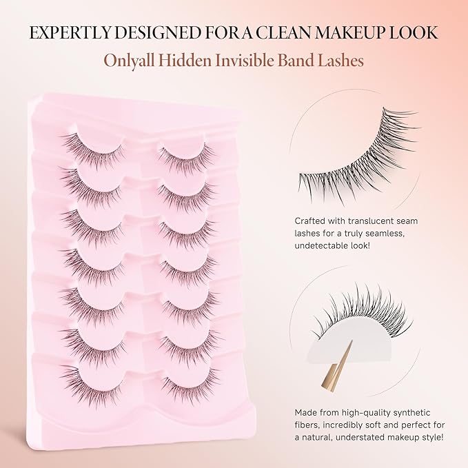 Asian Korean Lashes Wispy Natural Eyelashes Short Fake Lashes M-26