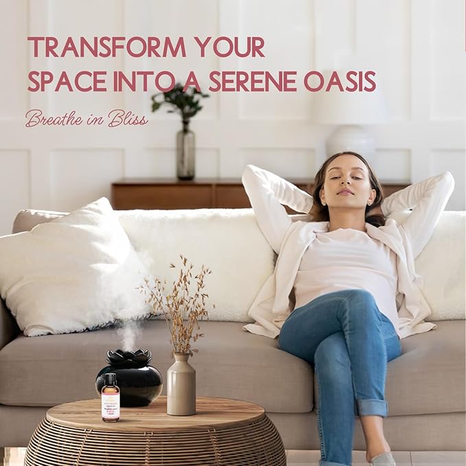 Rose Geranium Essential Oil, Pure Natural for Skin Body Diffuser - 1 Oz