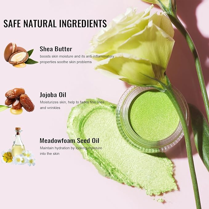 Oulac Light Golden Cream Eyeshadow also for Highlighter Large Capacity Highly Pigmented Eye Shadow Waterproof &Long Lasting with Moisturizing Formula P05