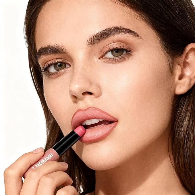 Lip Liner + Lipstick Set (12 Shades Available) -Matte Lipstick for Women, Silk Finish Hydration Lip Kit, Waterproof Smooth Creamy Texture, Bold to Nude Shades for Daily & Party Wear, Makeup Gift(02)