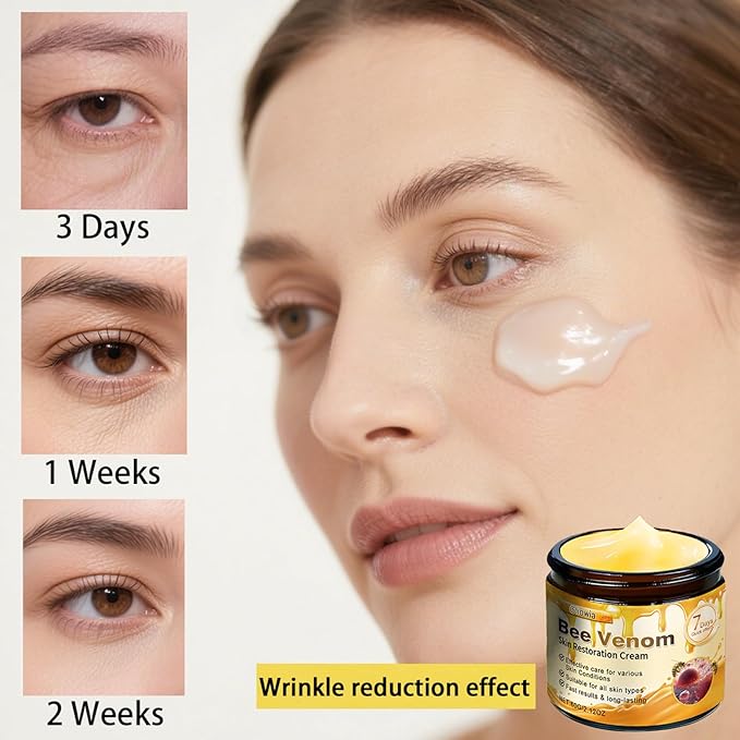 2PCS Bee Venom Skin Restoration Cream, 2025 Upgrade Bee Venom Skin Treatment Cream, Natural bee venom cream for Repair & Renewal, All in One Nourishing Serum for All Skin Types