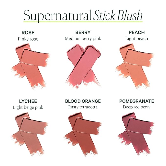 Well People Supernatural Stick Multi-Use Blush, Creamy, Hydrating Blush Stick For A Pop Of Color, Use For Cheeks & Lips, Vegan & Cruelty-free, Peach