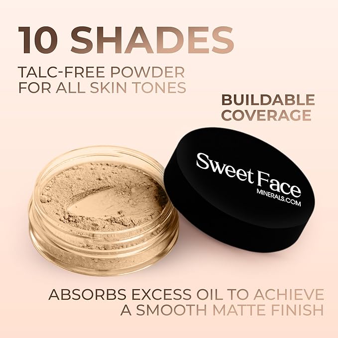 Fair Shade 1 Foundation (5g Sample Size Jar) Matte Mineral Makeup Loose Powder Foundation – Full Coverage, Natural Finish, Noncomedogenic, SPF 30