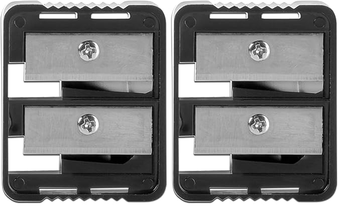 wet n wild Dual Pencil Sharpener Dual-Pencil Eyeliner Pencil Sharpener | Convenient | Essential Tool | Sharpens | Easy to Clean | Travel-Friendly | Compact (Pack of 2)