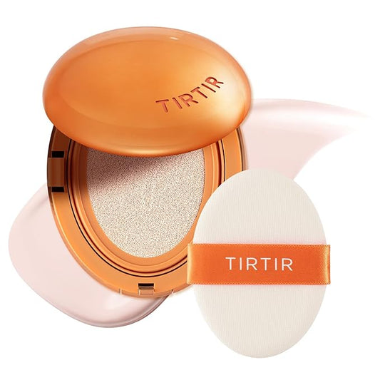 [*Mini Size*] TIRTIR Mask Fit Ai Filter Cushion Foundation | AI-Like Semi-Matte Finish - Up to 72-Hour Medium to Full Coverage Korean BB Cushion Make up Beauty, #11C Cool Rosy, 0.15 Fl Oz