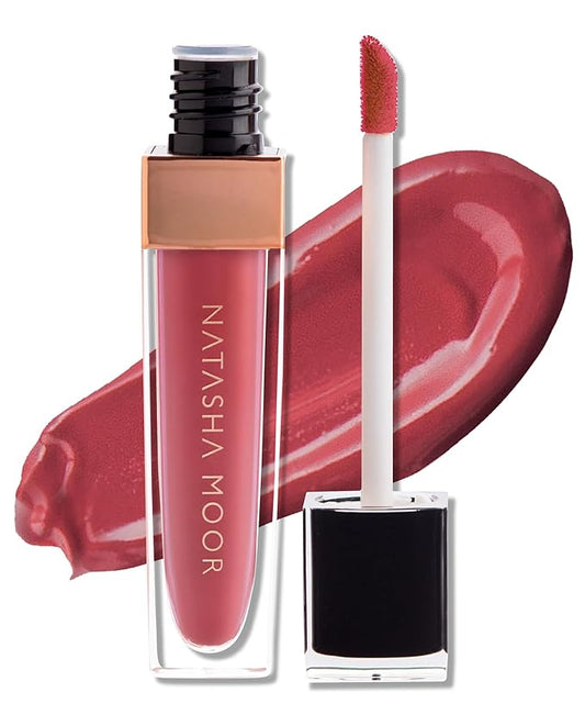 NATASHA MOOR: Molten Matte Liquid Lipstick - Long-Lasting, Hydrating, Matte Finish with Moisturizing Vitamin E - Waterproof, Kiss-Proof, Cruelty-Free - 12-Hour Stay Power - EMPOWERED