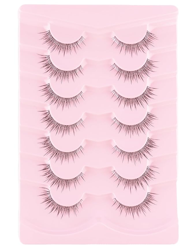 Asian Korean Lashes Wispy Natural Eyelashes Short Fake Lashes M-26