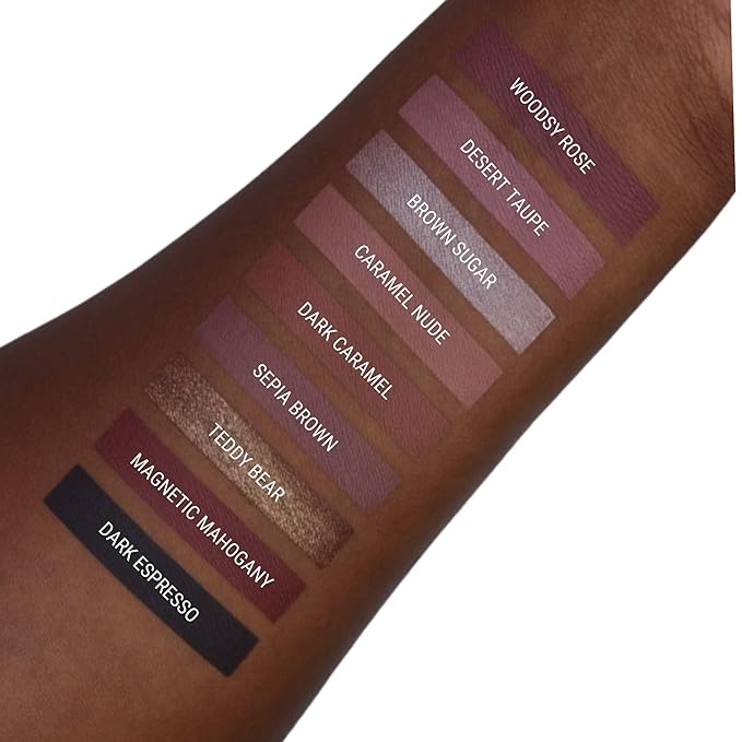 Aromi Chocolate Brown Metallic Matte Liquid Lipstick | Mahogany Bronze, Shimmery Finish, Vegan, Cruelty-free, Long-Lasting, Waterproof, Handmade (Teddy Bear)