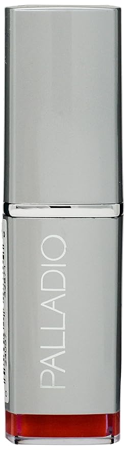 Palladio Herbal Lipstick, Rich Pigmented and Creamy, Infused with Aloe Vera, Chamomile & Ginseng, Prevents Lips from Drying, Combats Fine Lines, Long Lasting Lipstick, Coral Punch