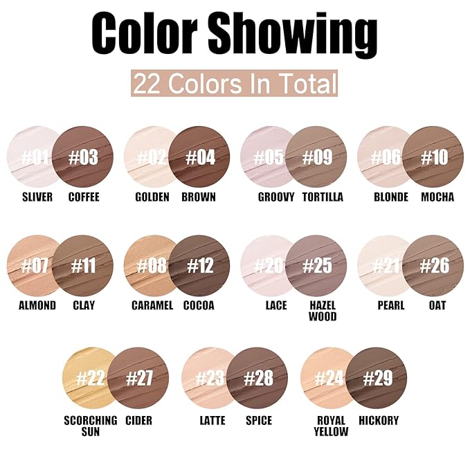 FOCALLURE 2 Pcs Mineral Cream Contour Stick,Moisturize Highlighter and Bronzer Pen,Non Stick Face Brightens & Shades Pencil,Long Lasting & Smooth Gliding Face Illuminator Makeup,Light