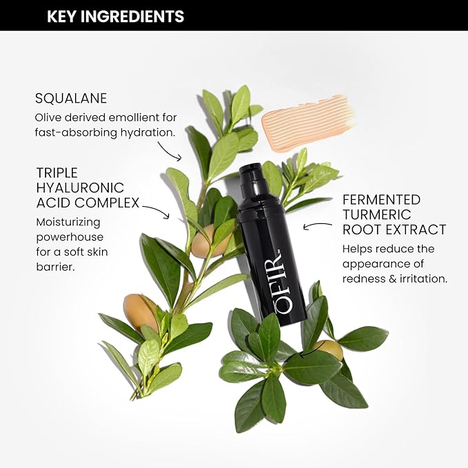 OFIR Sheer Skin Hydrating Tinted Moisturizer for Face | Lightweight Face Tint Makeup | Breathable Vegan Skincare Routine | Sheer Coverage Makeup Formula | Allspice – Deep to Very Deep 1 FL OZ