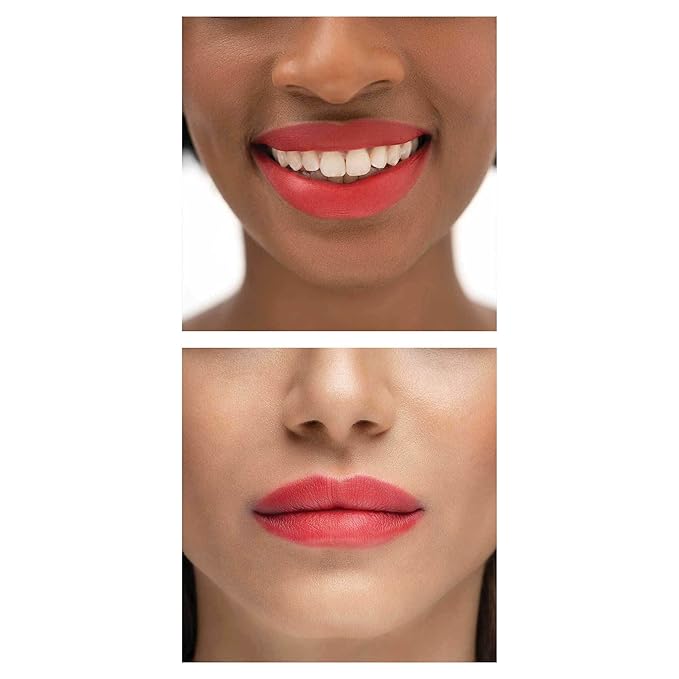 TRE'STIQUE Matte Lip Crayon, Matte Lipstick With Built-in Lip Gloss Balm, 2-in-1 Lip Liner Set With Lip Crayon and Lip Balm, Lipstick and Lip Gloss Kit (Chile Red Refillable)