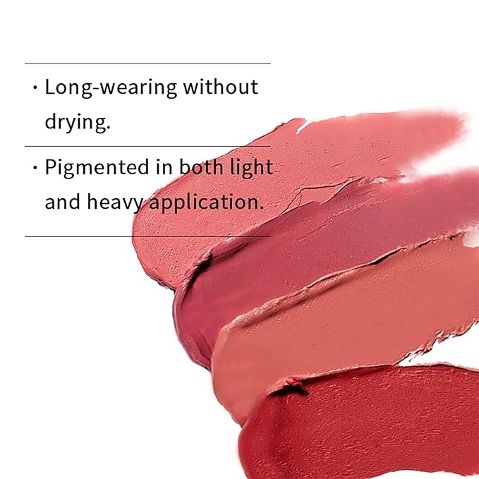 ALOBON Cream Lip Gloss Lipstick, Long-Lasting Color Development Cranberry Red Anti-Smudge Matte Lipstick (03 Pink)