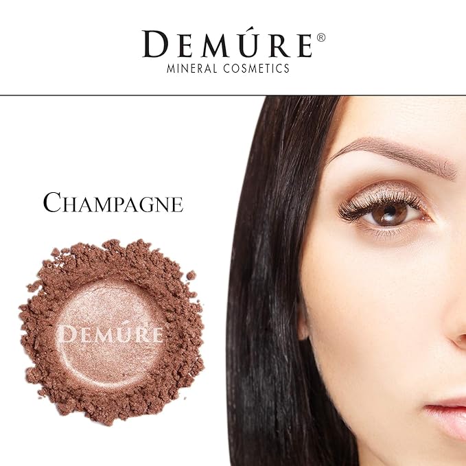 Demure Mineral Make Up Eye Shadow (Deep Champagne), Shimmer Eyeshadow, Loose Powder, Glitter Eyeshadow, Eye Makeup, Professional Makeup