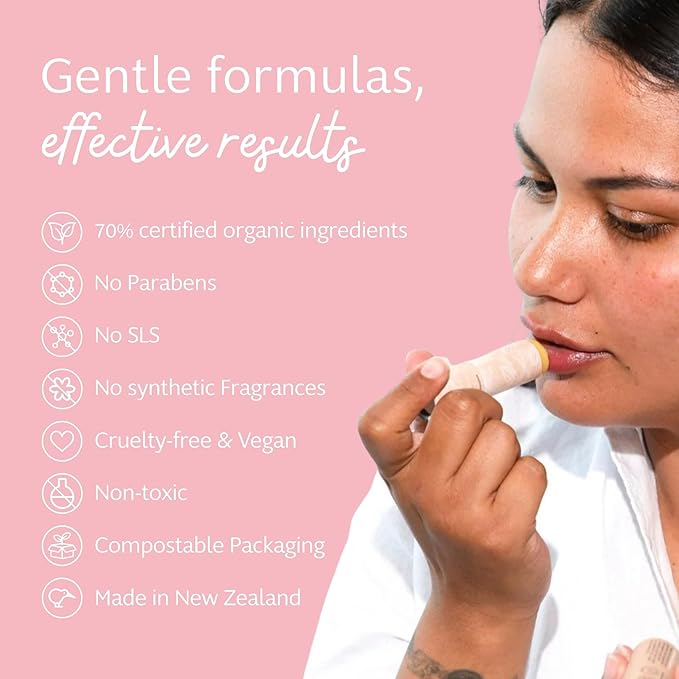 Slo | Natural Lip Balm - All Natural Ingredients, Vegan & Cruelty Free, Hydrating & Soothing, Plastic Free, Paper Packaging | Vanilla + Cacao, (0.28oz/8g)