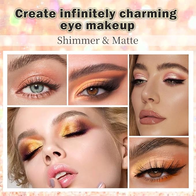 Neutral Eye Shadow Palette,Nude Pink Champagne Naked Cream Eyeshadow Palette,Make Up Pallets for Women Eyeshadow for Eyes Long Lasting Naturing-Looking