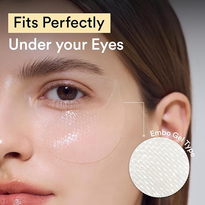 Abib Collagen Eye Patch Jericho Rose Jelly 60 Patches, Korean Under Eye Patches for Puffy Eyes and Dark Circles, Anti-Wrinkle, Collagen, Caffeine, Niacinamide, Ceramide, Antioxidant, Skin Care