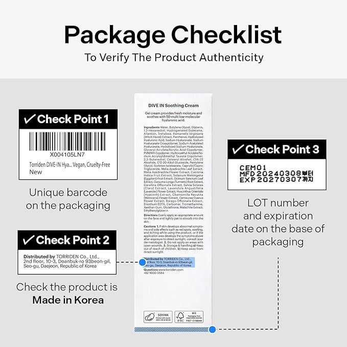 Torriden DIVE IN Hyaluronic Acid Soothing Cream Tube Type 100ml (3.38 fl. oz) | Revitalizing Facial Moisturizer for Sensitive and Dry Skin | Hyaluronic Acid, Panthenol, Allantoin