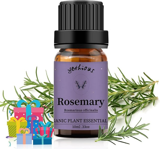 yethious Rosemary Oil for Hair Rosemary Essential Oil for Diffuser, Soap Candle Making 10ML