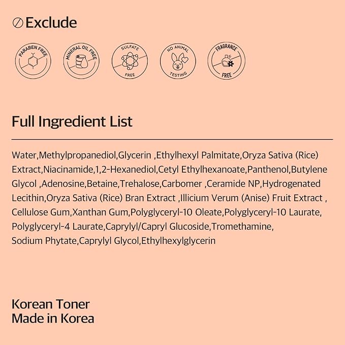 Rice Glow Bubble Toner 5.07 fl oz - Milky Toner for Sensitive and Dry Skin, with Niacinamide and Rice Extract for Deep Hydration, Glowing Skin, Korean Skincare