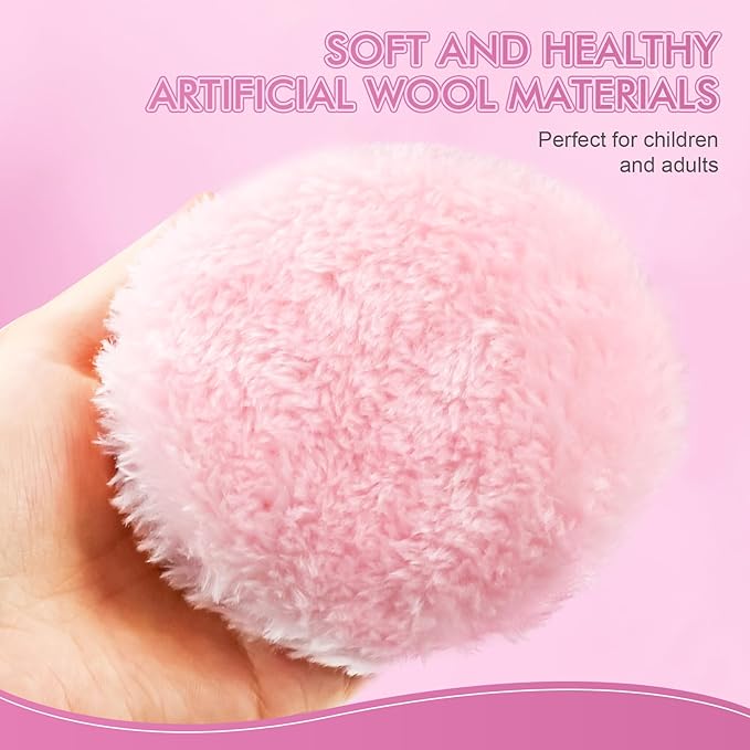 WSYUB Powder Puff,4.33 Inch Body Powder Puff and Container, Powder Puffs for Body Powder,Soft Powders Puffs