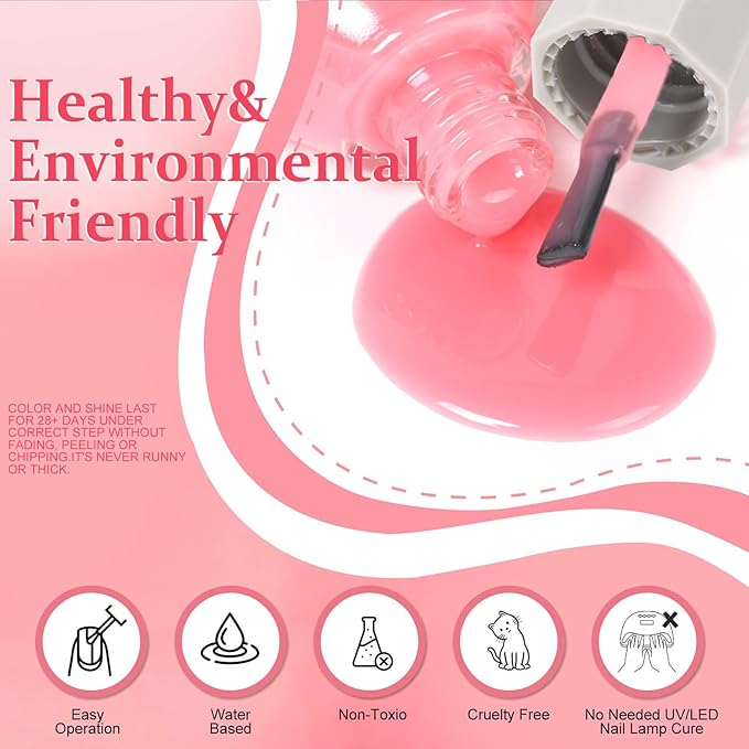 Major Dijit Quick Dry Nail Polish 12ml/0.41fl oz Nude Pink Regular Nail Lacquer Fast Drying & Long Lasting Nail Polish Nail Art Effect for Nail Salon