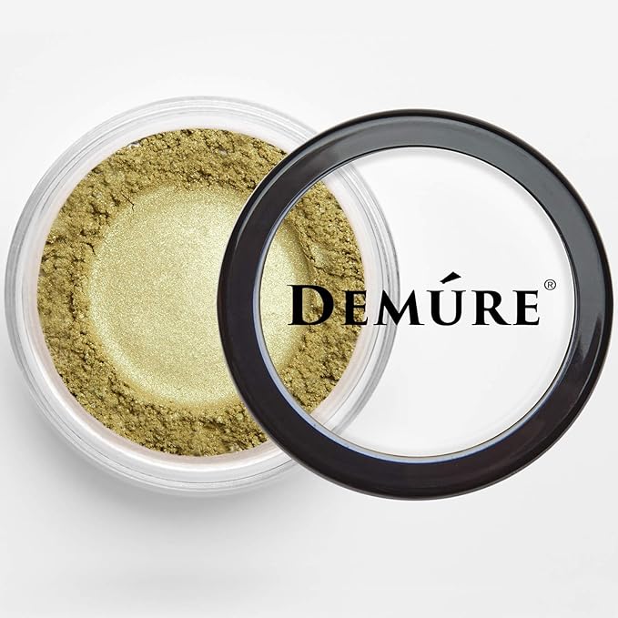 Demure Mineral Make Up (Lime) Eye Shadow, Shimmer Eyeshadow, Loose Powder, Glitter Eyeshadow, Eye Makeup, Professional Makeup