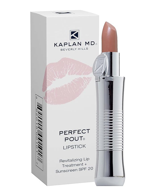 KAPLAN MD Perfect Pout Lipstick, Revitalizing Treatment + SPF 30 Sunscreen, 0.11 oz