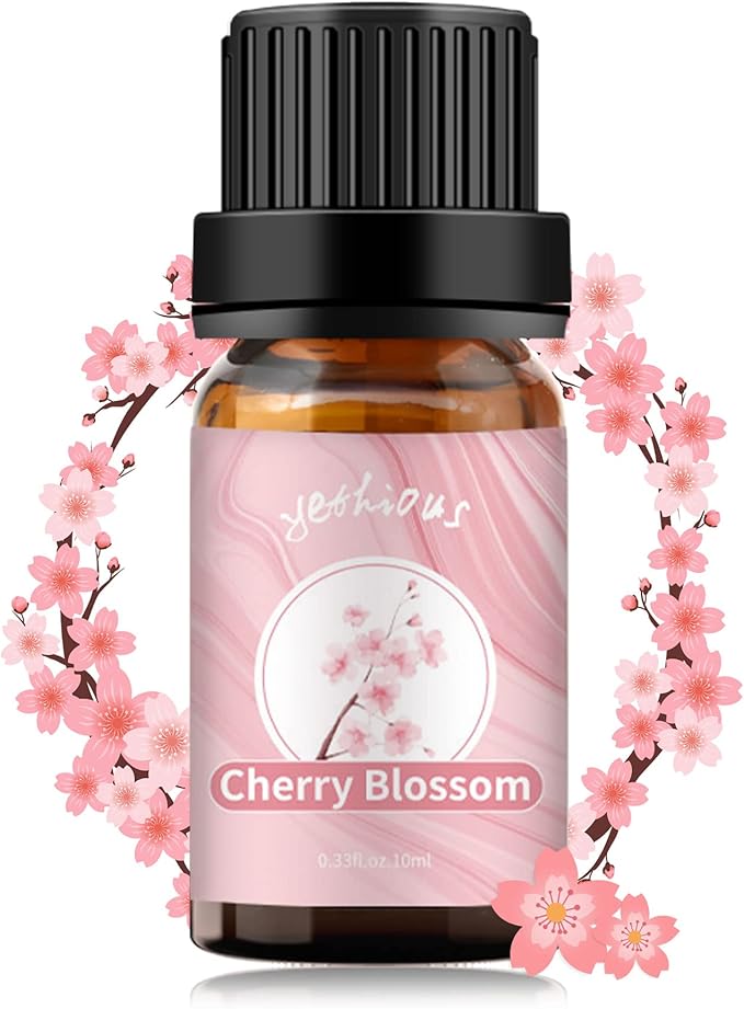 yethious Cherry Blossom Essential Oils for Diffuser & Aromatherapy Pure Cherry Blossom Oil - 10ML
