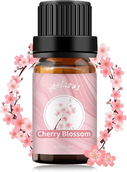 yethious Cherry Blossom Essential Oils for Diffuser & Aromatherapy Pure Cherry Blossom Oil - 10ML