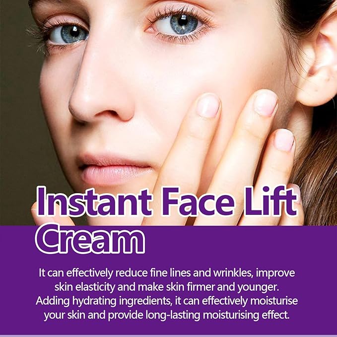 Instant Face Lift Serum – Facial Firming Cream for Women | Rapid Lift Advanced Neck Serum & Skin Tightening Cream – Smooth Fine Lines & Firm Sagging Skin
