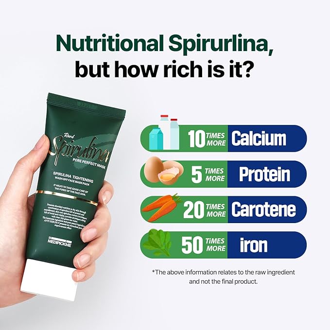 Spirulina Clay Mask – Pore Cleansing Visualizate Mud Mask K Beauty Body Mud 120g