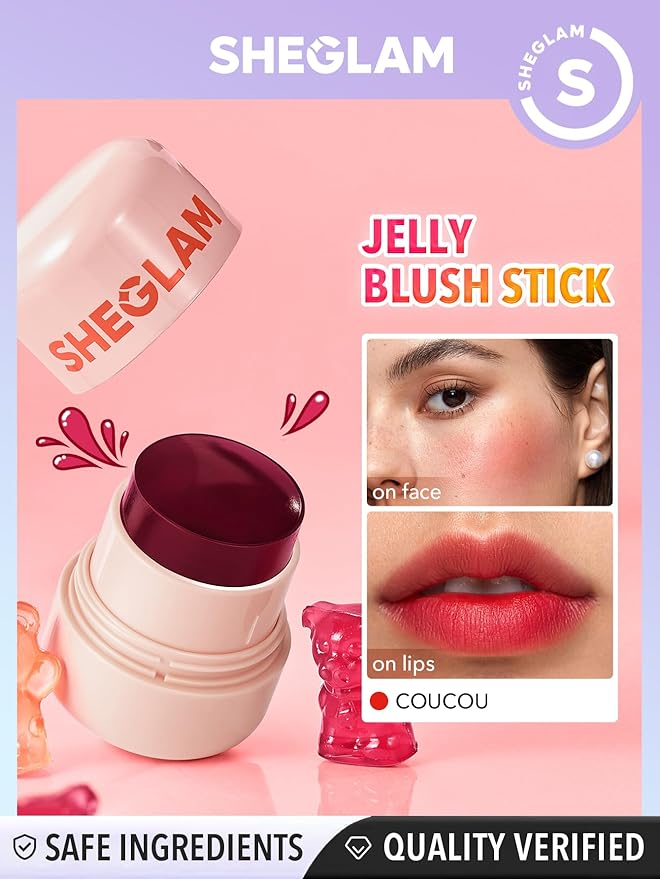 SHEGLAM Jelly-Licious Hydrating Lip & Blush Tint-Coucou