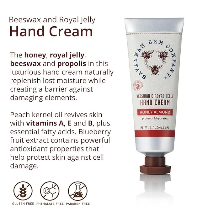 Savannah Bee Company Beeswax Hand Cream - Hand Moisturizer Repair Cream