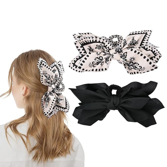 Bow Claw Clips Bow Hair Clips 2PC Big Hair Bows for Women Butterfly Styling Large Hair Clips for Thick Hair for Girls Hair Accessories for Teen