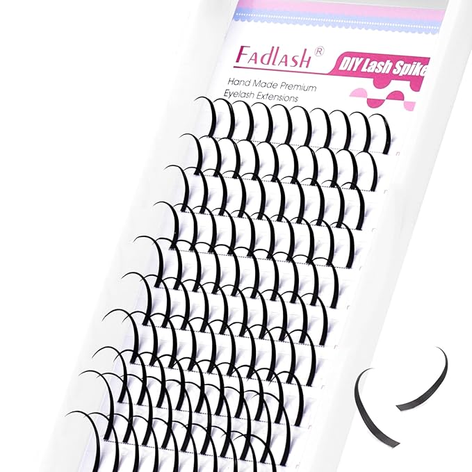Spike Lash Clusters Lash Spikes D Curl Manga Lashes 13-21mm Soft and Lightweight Fairy Spiky Lash Clusters DIY Eyelash Clusters at Home by FADLASH (0.07D, 13-21mm)