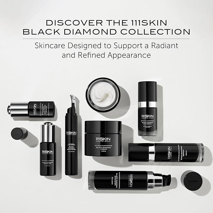 111SKIN Black Diamond Vitamin C Serum for Face, Hydrating Skin Serum with Hyaluronic Acid & Niacinamide, Helps Reduce the Appearance of Dark Spot & Redness for All Skin Types, 0.68 fl oz