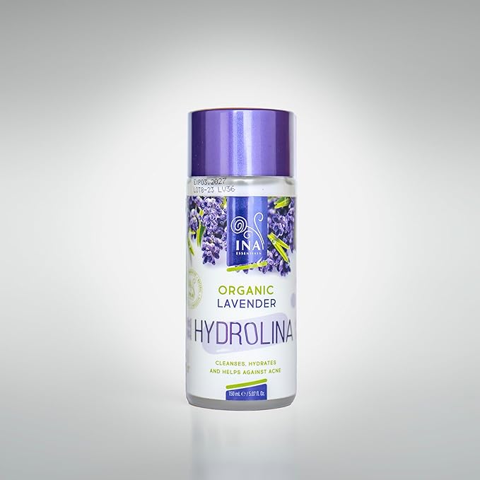 InaEssentials Organic Lavender Water- Hydrolina, Anti - Acne Toner for Face and Body, Skin Care Hydrolat