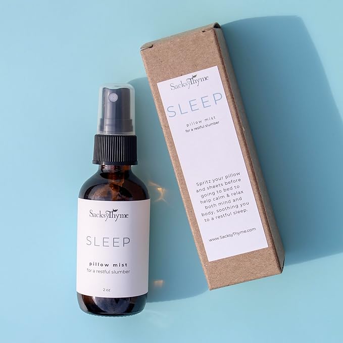 Sleep Pillow Spray for Relaxation - Natural Lavender Chamomile Aromatherapy Mist, Plant-Based Calming Linen & Bedroom Spray, Made in USA (2 oz)