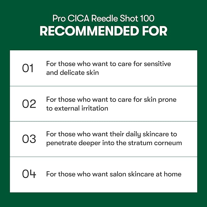 VT COSMETICS Pro Cica Reedle Shot 100, Centella Asiatica Microneedling Serum, Cica Exosome, Soothing, Hyaluronic Acid, Soft Skin, Glass Skin, Korean Skin Booster 1.69 Fl Oz.(50ml)