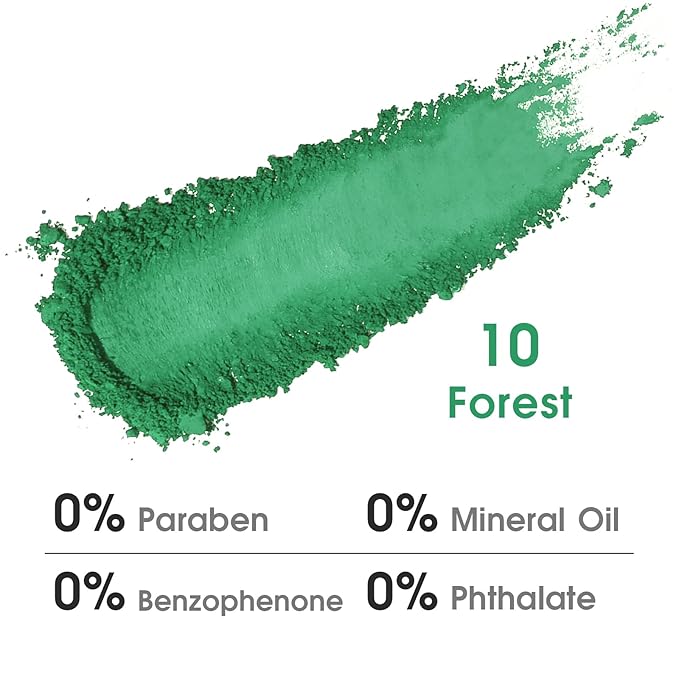 UCANBE Green Single Eyeshadow Palette, Highly Pigmented Matte Eye Shadow Powder, Professional Long-Lasting Waterproof Makeup Palette