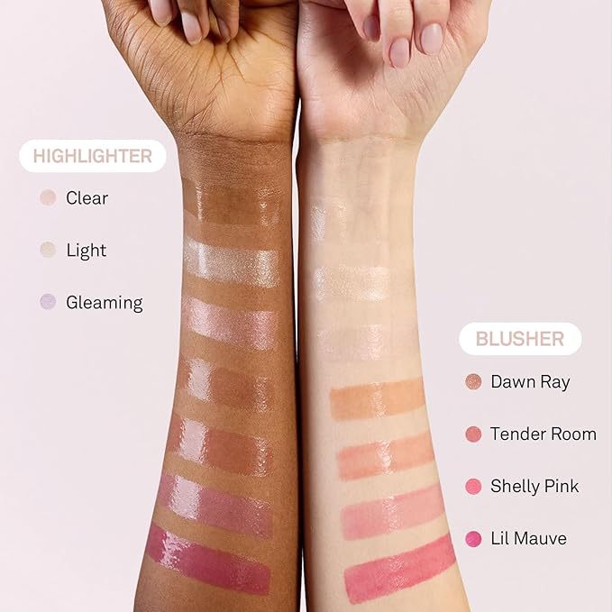 hince True Dimension Radiance Balm - Highlighter for Korean Glass Skin, Blush for Cheeks, Cream Blush, Contour Stick, Natural Glowy Look, Clean Makeup for Radiant Complexion, 10g (CLEAR, TP001)