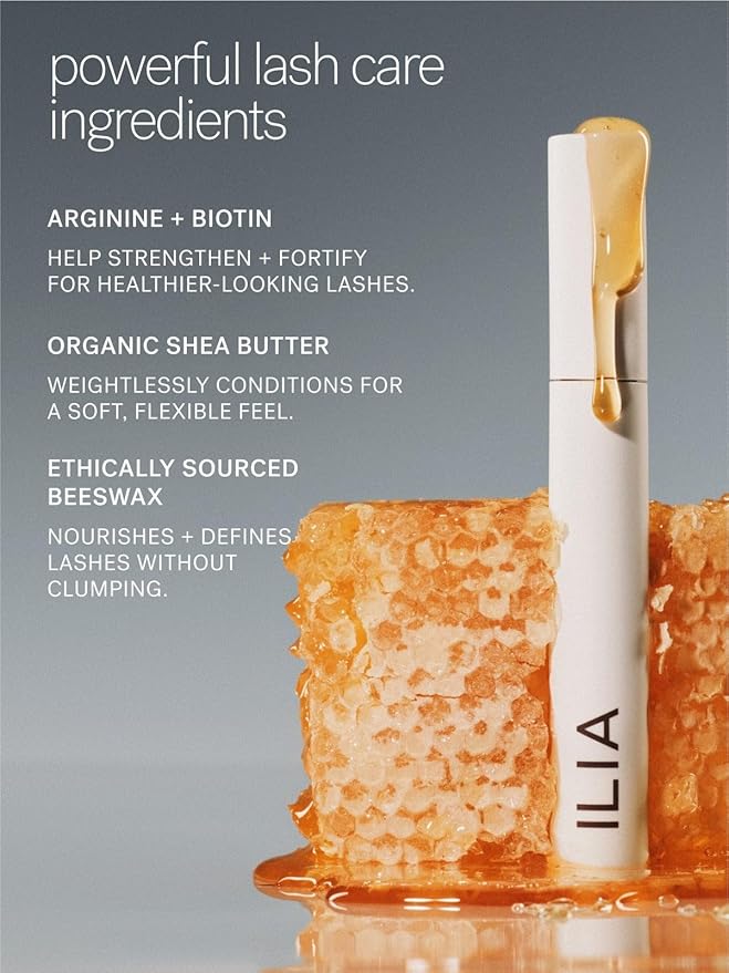 ILIA - Limitless Lash Mascara | Lightweight, Nourishing, Lengthening, Lifting | Flake + Smudge-Resistant | Non-Toxic, Cruelty-Free, Ophthalmologist-Tested, Safe For Sensitive Eyes (Rich Brown)