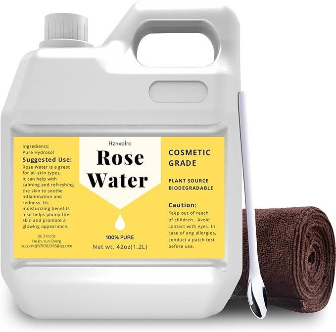 42 fl oz Rose Water for Face Hydrating Mist, 100% Pure Rose Water, Cleanses & Softens, Promotes Healthy Cell, Suitable for All Skin Types
