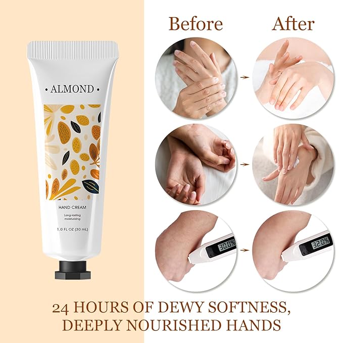 BODY & EARTH 30 Pack Hand Cream Bulk, Mini Hand Lotion, Travel Size Lotion for Women, Teacher Gifts, Bridesmaid Gifts and Bachelorette Party Favors