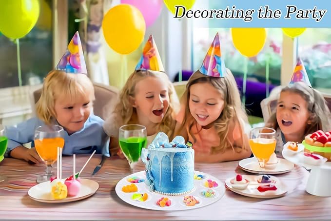 100 PCS Paint Tray Palettes for Kids, Plastic Paint Pallet with 10 Wells, inifus Acrylic Artist Paint Tray Palette for Kids, Students to Acrylic Oil Watercolor Craft Supplies DIY Art Painting