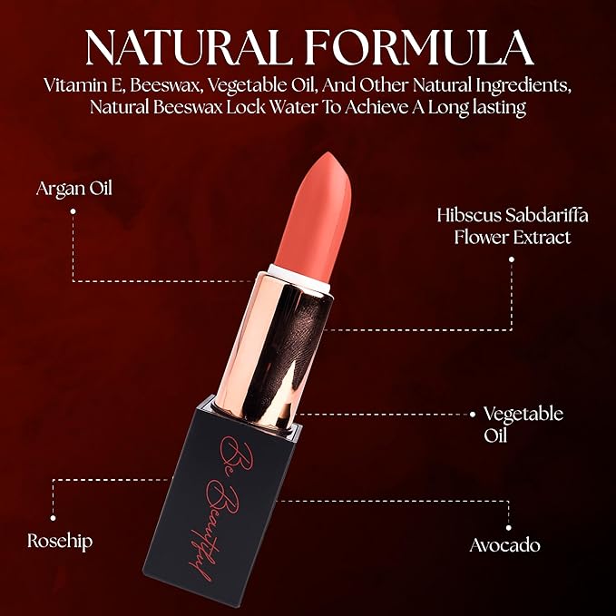 lipstick provides smooth application, hydration and moisture to the lips with long lasting wear, non-sticky, glides on,provides maximum color organic shea butter coral
