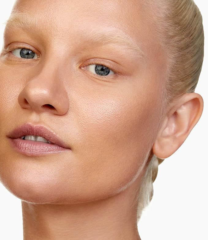 MAKE Beauty Diffusion Dew Skin Tint. Sheer to Medium Coverage Radiant Finish. Blurring, Smoothing, and Brightening for Glowing Complexion. Enhanced with Niacinamide and Adenosine. Tan 06