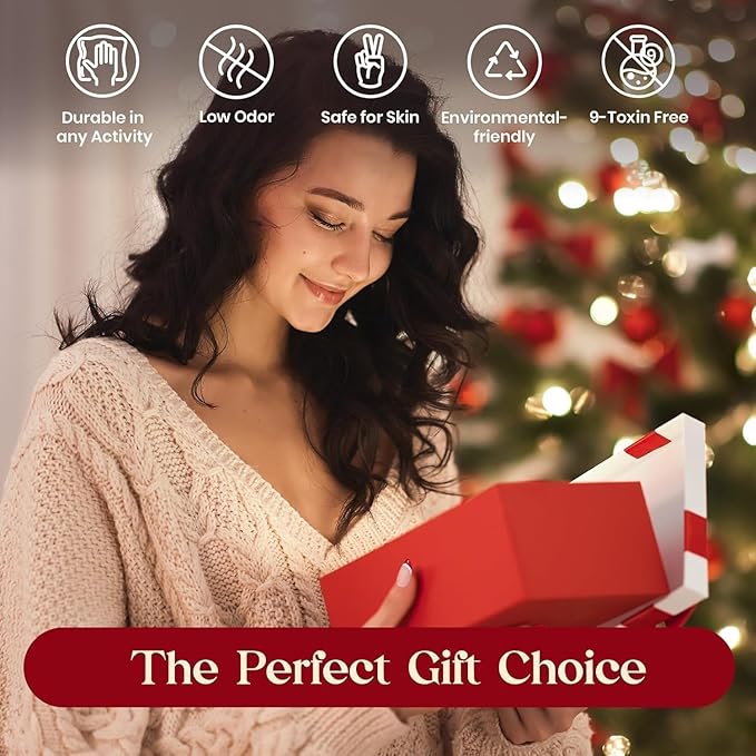 Beetles Fall Gel Nail Polish Kit, 6 Colors Gold Green Burgundy Red Glitter Gel Polish Soak Off Uv Nail Lamp Cured Holiday Nail Gel DIY Home Manicure Kit Gifts for Women Girls